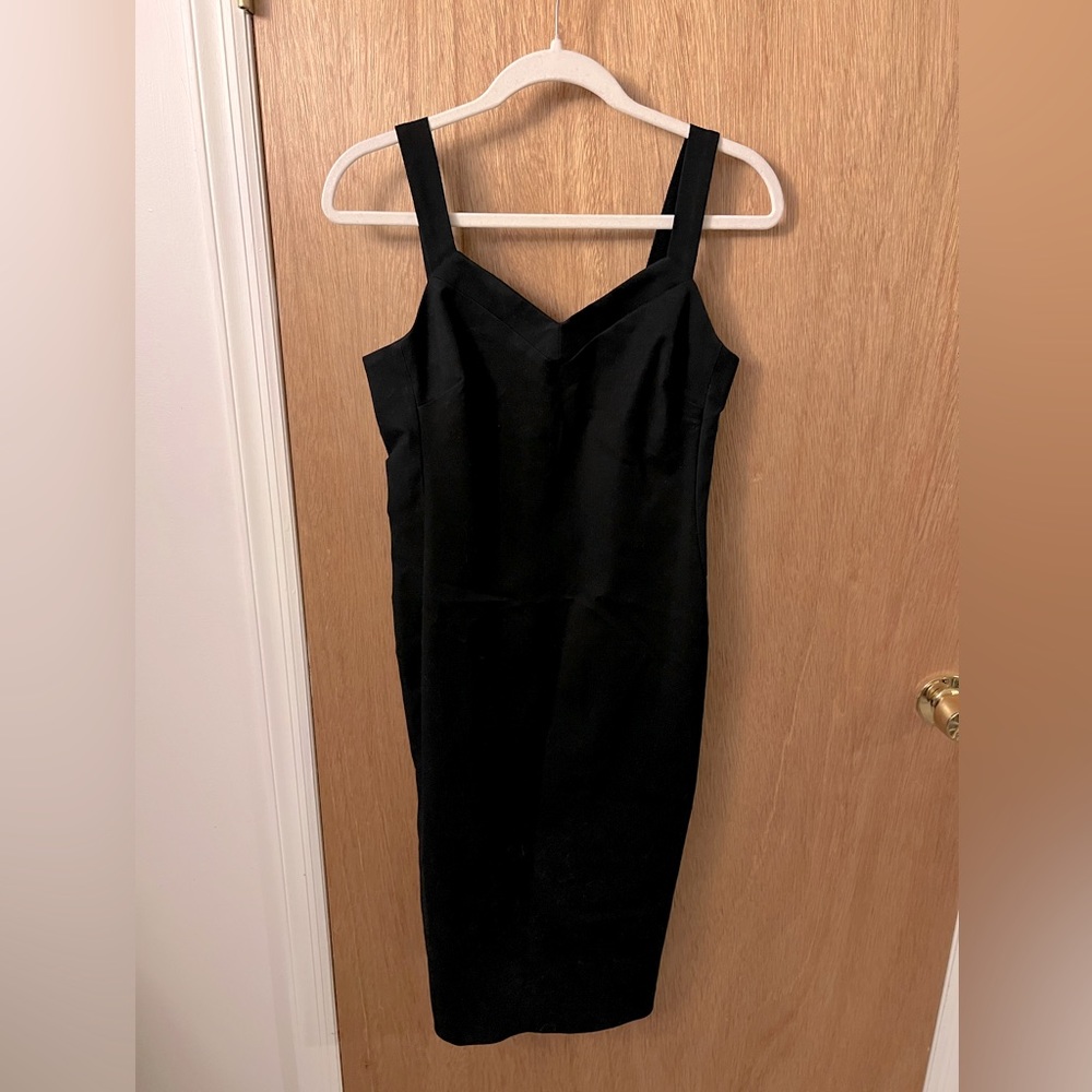 Banana Republic Black Ponte Sheath Dress